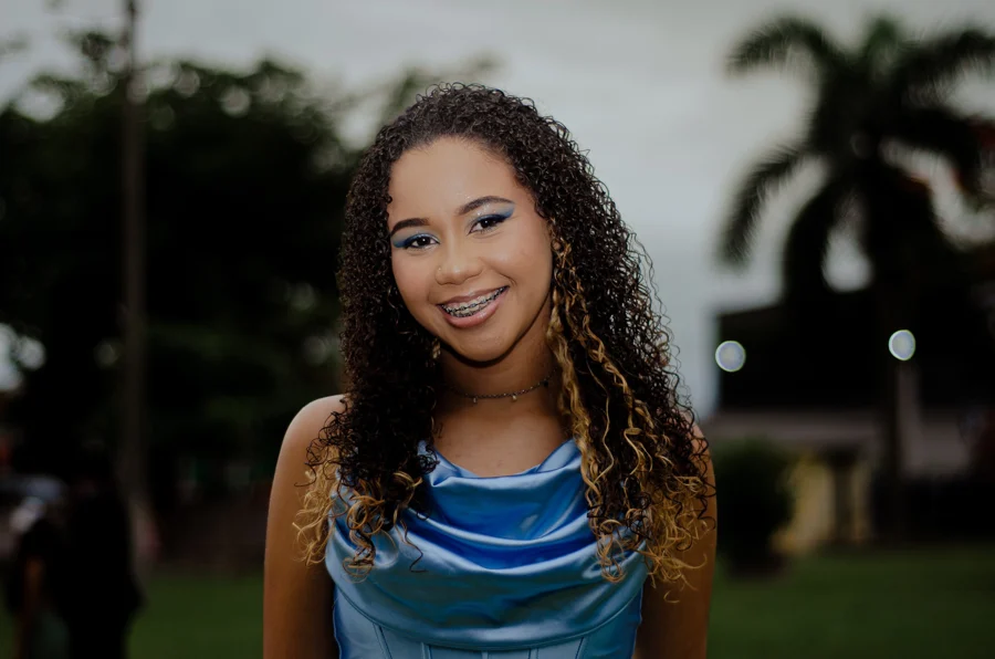 Sorriso em Azul — fotografia de Kaio Mendes